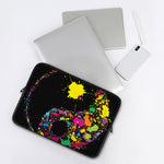Colorful Splash Yin Yang Print Laptop Sleeve