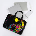 Colorful Splash Yin Yang Print Laptop Sleeve With Handle