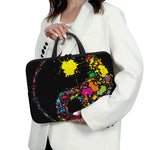 Colorful Splash Yin Yang Print Laptop Sleeve With Handle