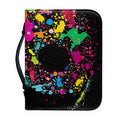 Colorful Splash Yin Yang Print Leather Bible Cover
