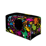 Colorful Splash Yin Yang Print Leather Tissue Box Cover