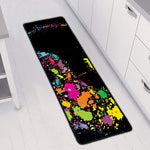 Colorful Splash Yin Yang Print Long Kitchen Mat