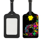 Colorful Splash Yin Yang Print Luggage Tag