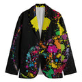 Colorful Splash Yin Yang Print Men's Blazer