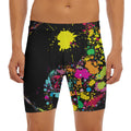 Colorful Splash Yin Yang Print Men's Long Boxer Briefs