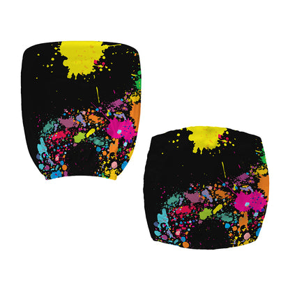 Colorful Splash Yin Yang Print Office Chair Cover