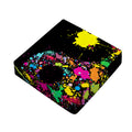 Colorful Splash Yin Yang Print Outdoor Seat Cushion Cover