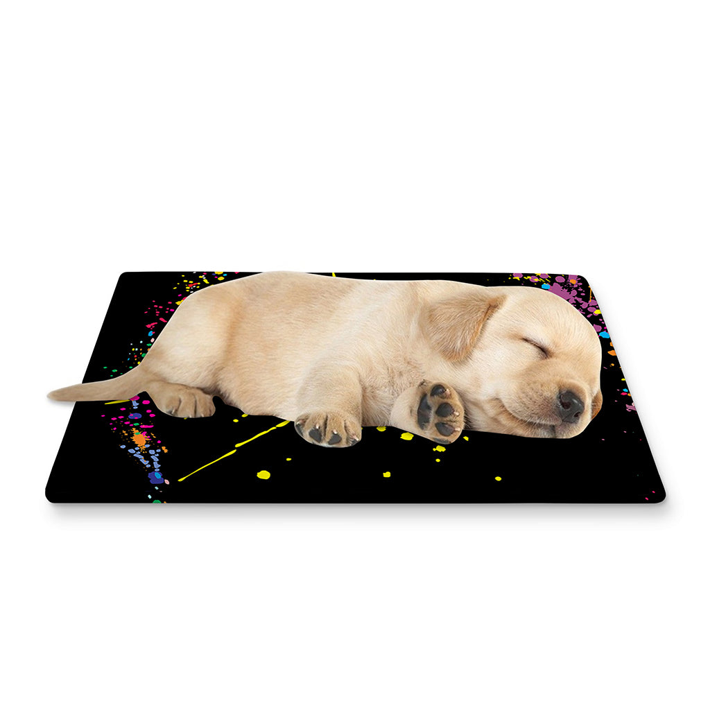 Colorful Splash Yin Yang Print Pet Cooling Mat Cover