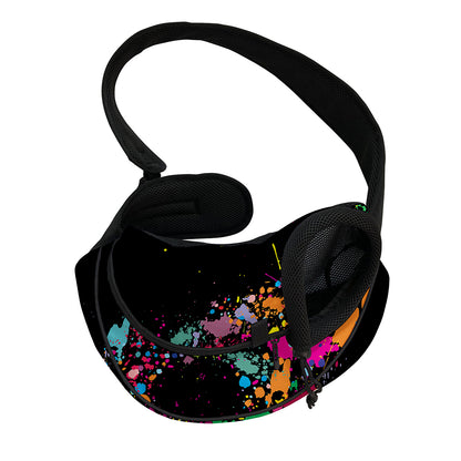 Colorful Splash Yin Yang Print Pet Sling Carrier