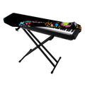 Colorful Splash Yin Yang Print Piano Keyboard Cover