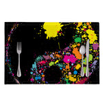 Colorful Splash Yin Yang Print Placemat