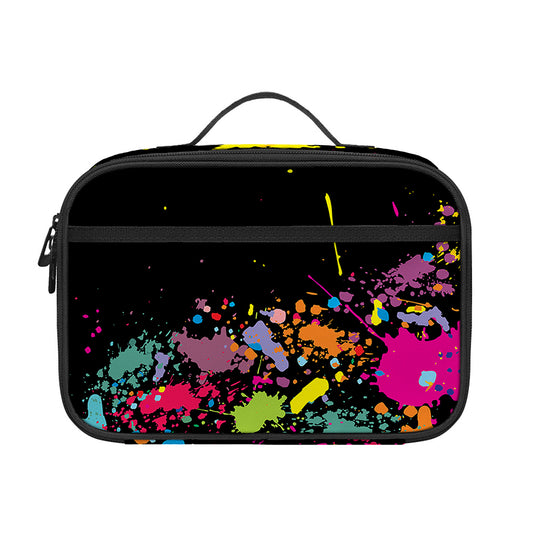 Colorful Splash Yin Yang Print Portable Lunch Bag