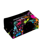 Colorful Splash Yin Yang Print Rectangle Tissue Box Cover