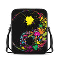 Colorful Splash Yin Yang Print Rectangular Crossbody Bag