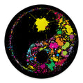 Colorful Splash Yin Yang Print Round Floor Mat