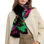 Colorful Splash Yin Yang Print Scarf