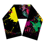 Colorful Splash Yin Yang Print Scarf