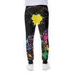 Colorful Splash Yin Yang Print Scuba Joggers