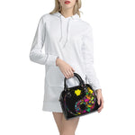 Colorful Splash Yin Yang Print Shoulder Handbag