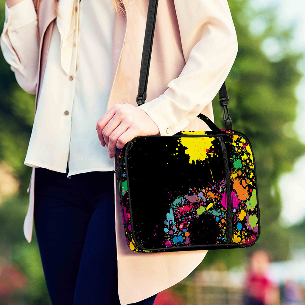 Colorful Splash Yin Yang Print Shoulder Strap Bible Bag