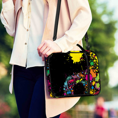 Colorful Splash Yin Yang Print Shoulder Strap Bible Bag