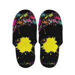 Colorful Splash Yin Yang Print Slippers