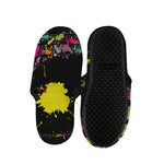 Colorful Splash Yin Yang Print Slippers