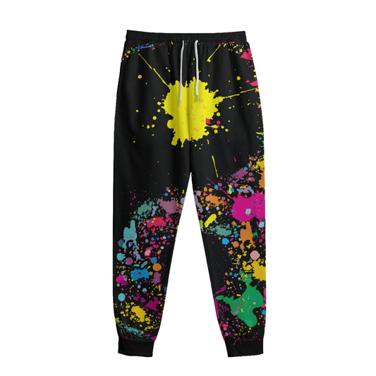 Colorful Splash Yin Yang Print Sweatpants