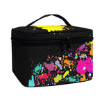 Colorful Splash Yin Yang Print Travel Makeup Bag