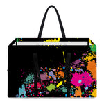 Colorful Splash Yin Yang Print Utility Tote Bag