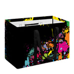 Colorful Splash Yin Yang Print Utility Tote Bag