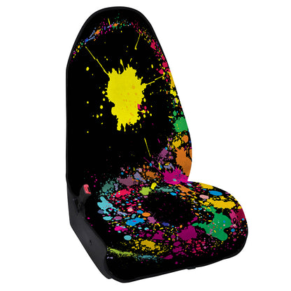 Colorful Splash Yin Yang Print Waterproof Car Seat Cover