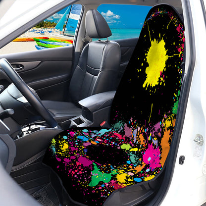 Colorful Splash Yin Yang Print Waterproof Car Seat Cover