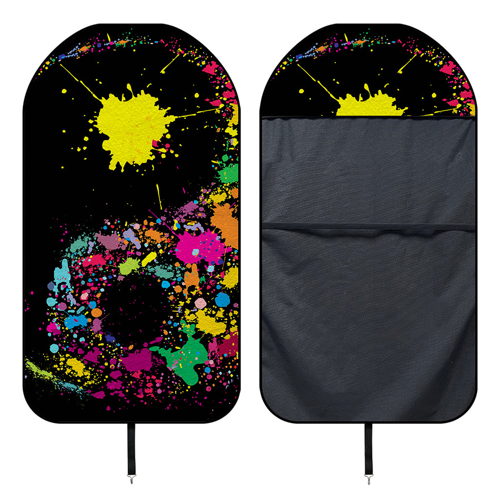 Colorful Splash Yin Yang Print Waterproof Car Seat Cover