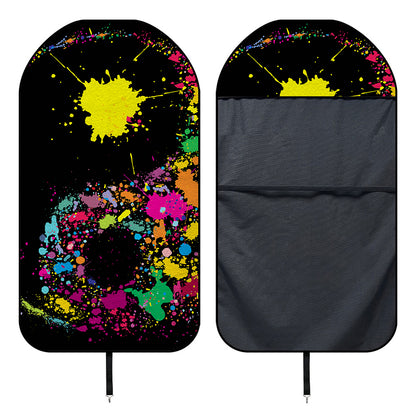 Colorful Splash Yin Yang Print Waterproof Car Seat Cover