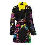 Colorful Splash Yin Yang Print Women's Bathrobe