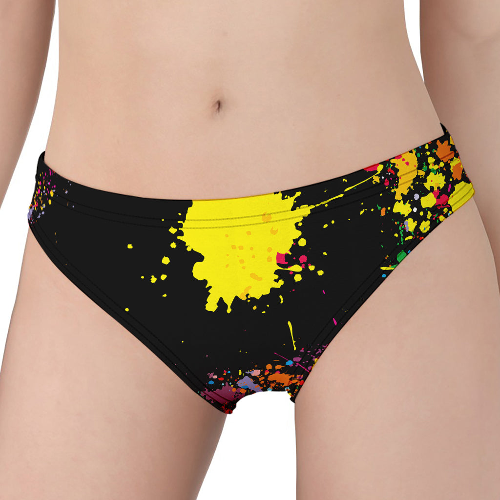 Colorful Splash Yin Yang Print Women's Panties