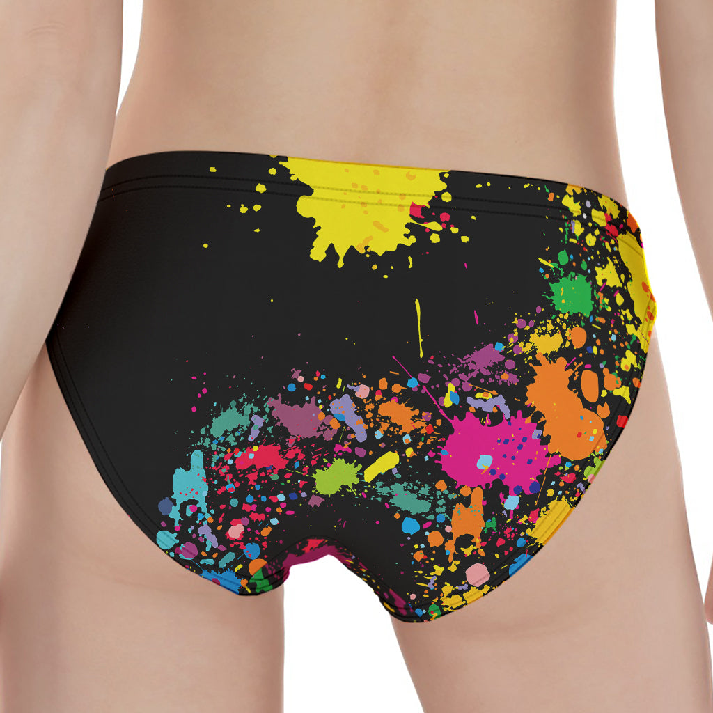 Colorful Splash Yin Yang Print Women's Panties