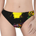 Colorful Splash Yin Yang Print Women's Thong