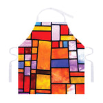 Colorful Stained Glass Mosaic Print Adjustable Apron