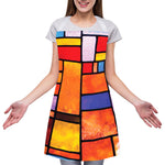Colorful Stained Glass Mosaic Print Adjustable Apron