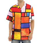 Colorful Stained Glass Mosaic Print Aloha Shirt