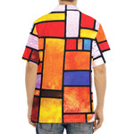 Colorful Stained Glass Mosaic Print Aloha Shirt