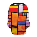 Colorful Stained Glass Mosaic Print Baby Seat Cover