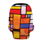 Colorful Stained Glass Mosaic Print Baby Seat Cover