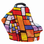 Colorful Stained Glass Mosaic Print Baby Seat Cover