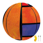 Colorful Stained Glass Mosaic Print Basketball