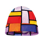 Colorful Stained Glass Mosaic Print Beanie
