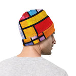 Colorful Stained Glass Mosaic Print Beanie