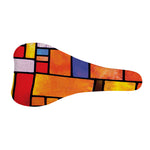 Colorful Stained Glass Mosaic Print Bicycle Seat Cover